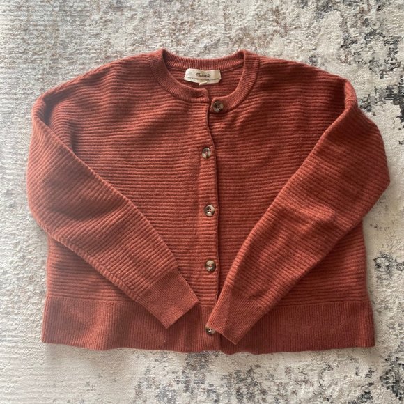 Madewell 100 Cashmere Deville Cardigan Sweater